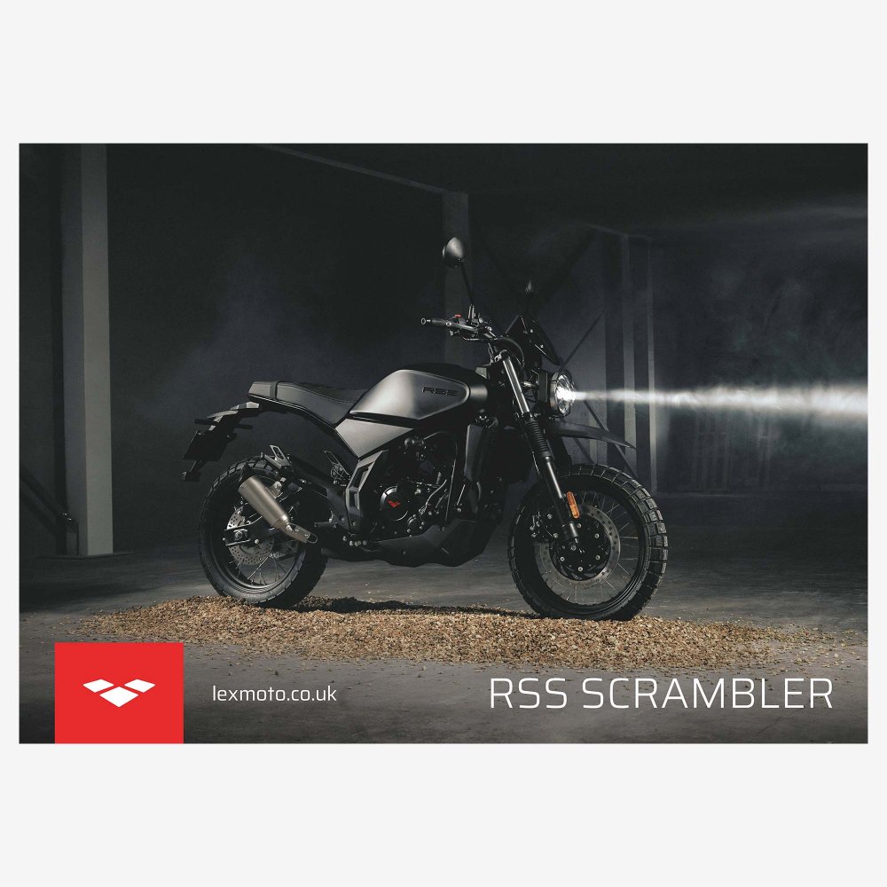 Lexmoto RSS Scrambler E5, A2 Poster