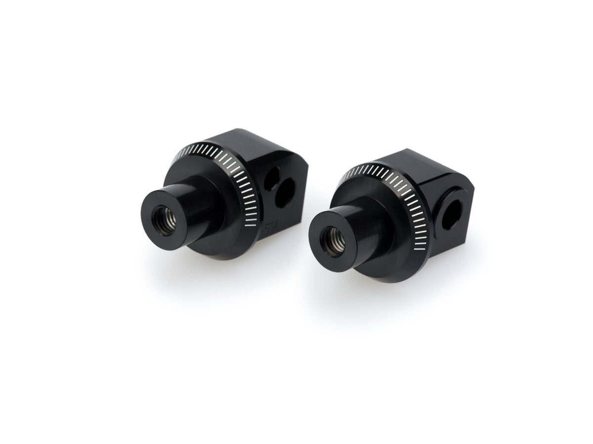 Puig Pillion Footpeg Adaptors (Black)
