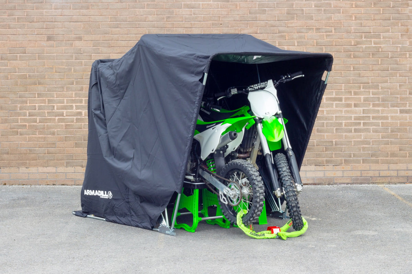 Armadillo Motorcycle Garage Shelter - Large (345cm X 137cm X 190cm)