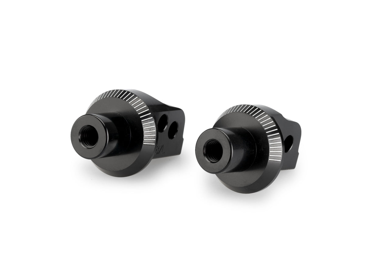 Puig Pillion Footpeg Adaptors (Black)