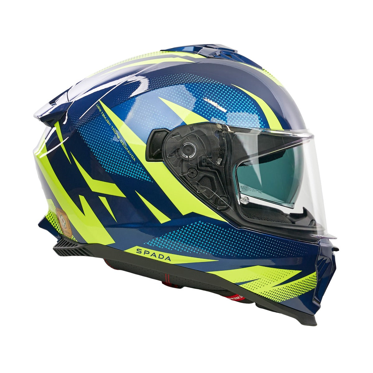 Spada SP18 Vertex Blue/Yellow Helmet