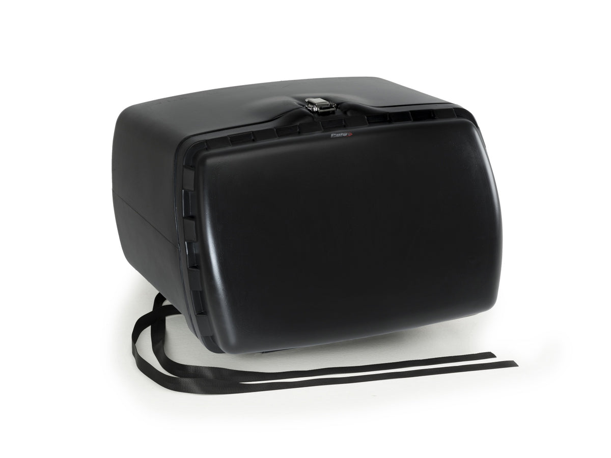 Maxi Top Box With Latch And Straps - Black