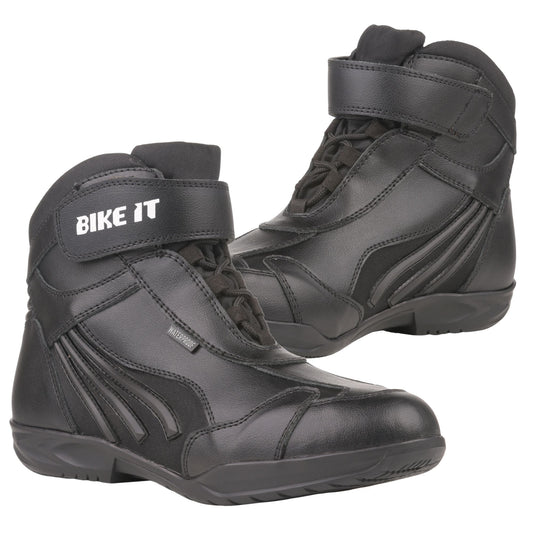 Bike It 'Perun' Low-Cut Black Waterproof Motorcycle Boot ( UK6 / EUR 40)