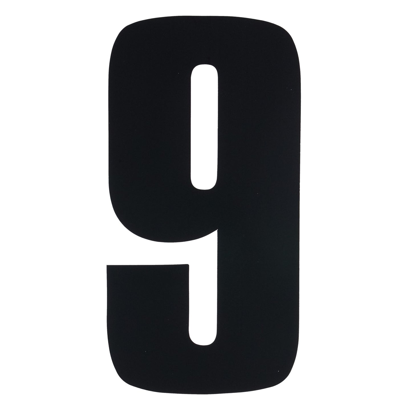 Bike It 8 Inch Race Numbers Black - #9