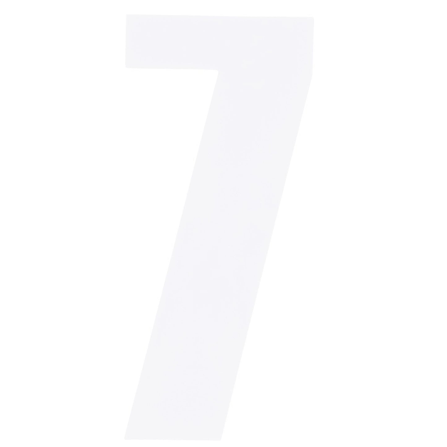 Bike It 6 Inch Race Numbers White - #7