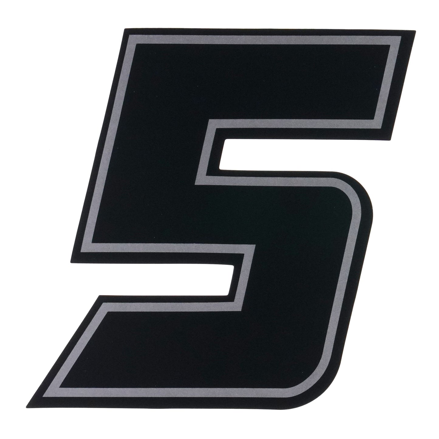 Bike It Deluxe 4 Inch Race Numbers Black - #5