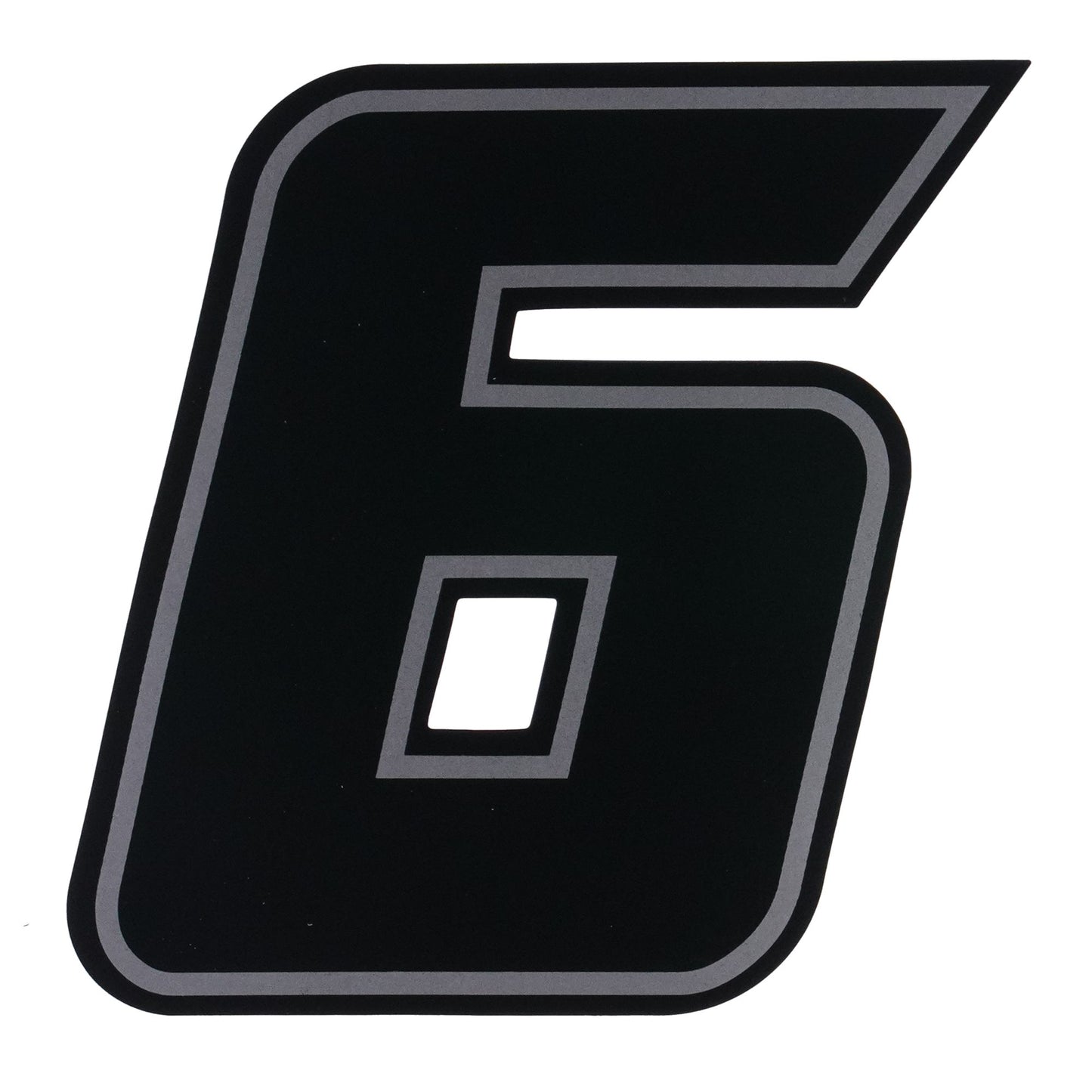 Bike It Deluxe 4 Inch Race Numbers Black - #6
