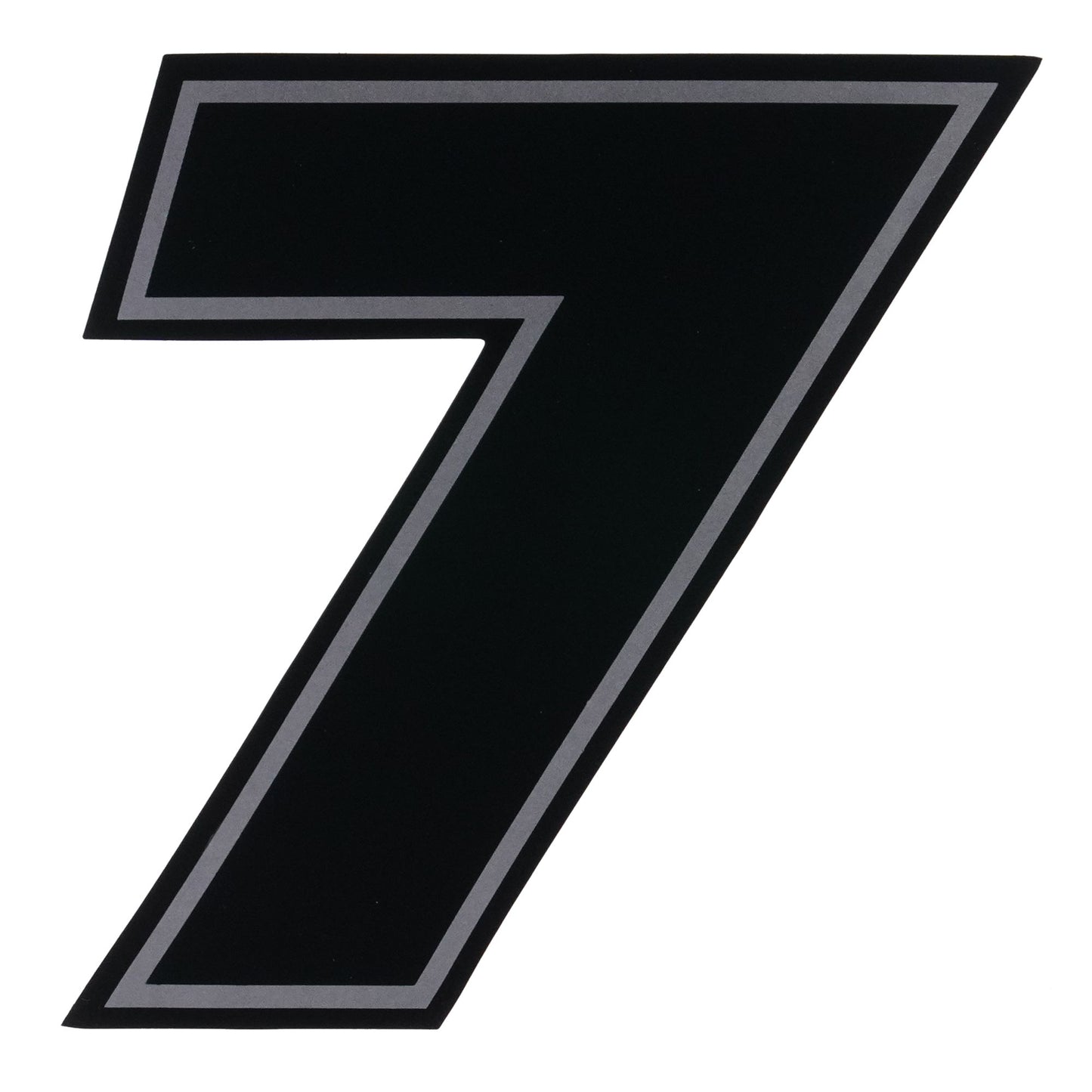Bike It Deluxe 4 Inch Race Numbers Black - #7