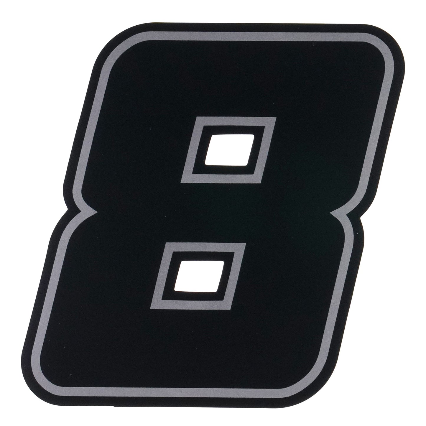 Bike It Deluxe 4 Inch Race Numbers Black - #8