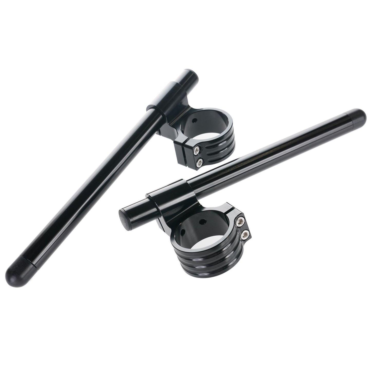 Bike It 50mm Clip-On Handlebar High-Rise Riser Kit (Black)