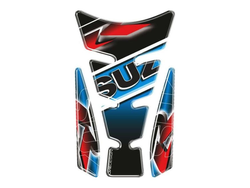 Puig Wings Tank Pad With Suzuki Logo (Blue)