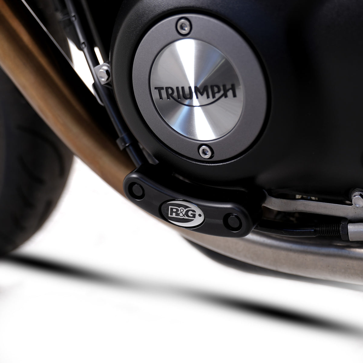 Engine Case Slider for Triumph Bonneville T120 '16-25, Street Twin, Thruxton 1200R '16-, Speed Twin 1200 '19-, Scrambler 900 ’23-25 & Speed Twin 900 '22- models (LHS)