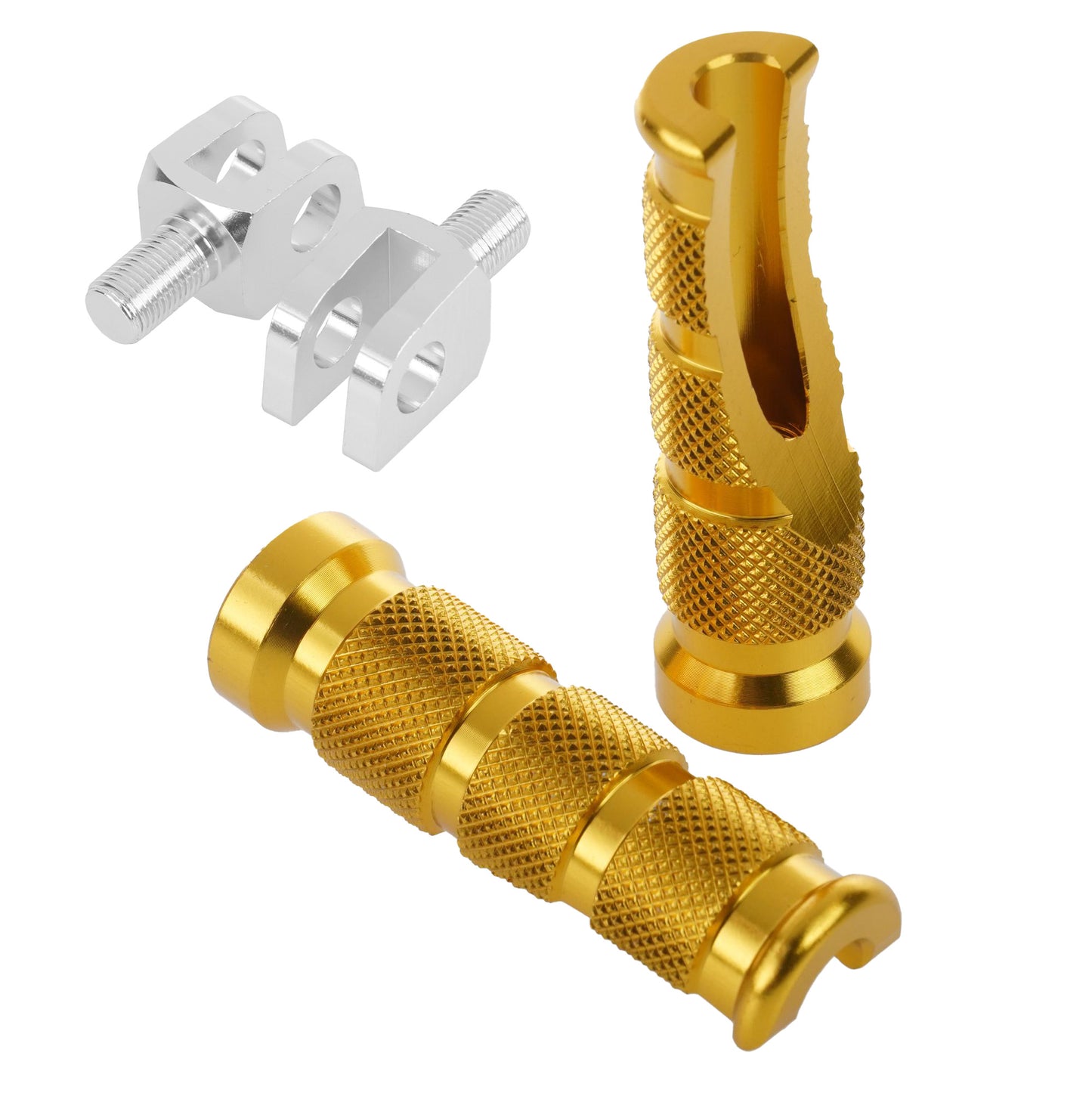 Bike It Replacement Honda Tapered Footpegs + Mount (Pillion - Gold)