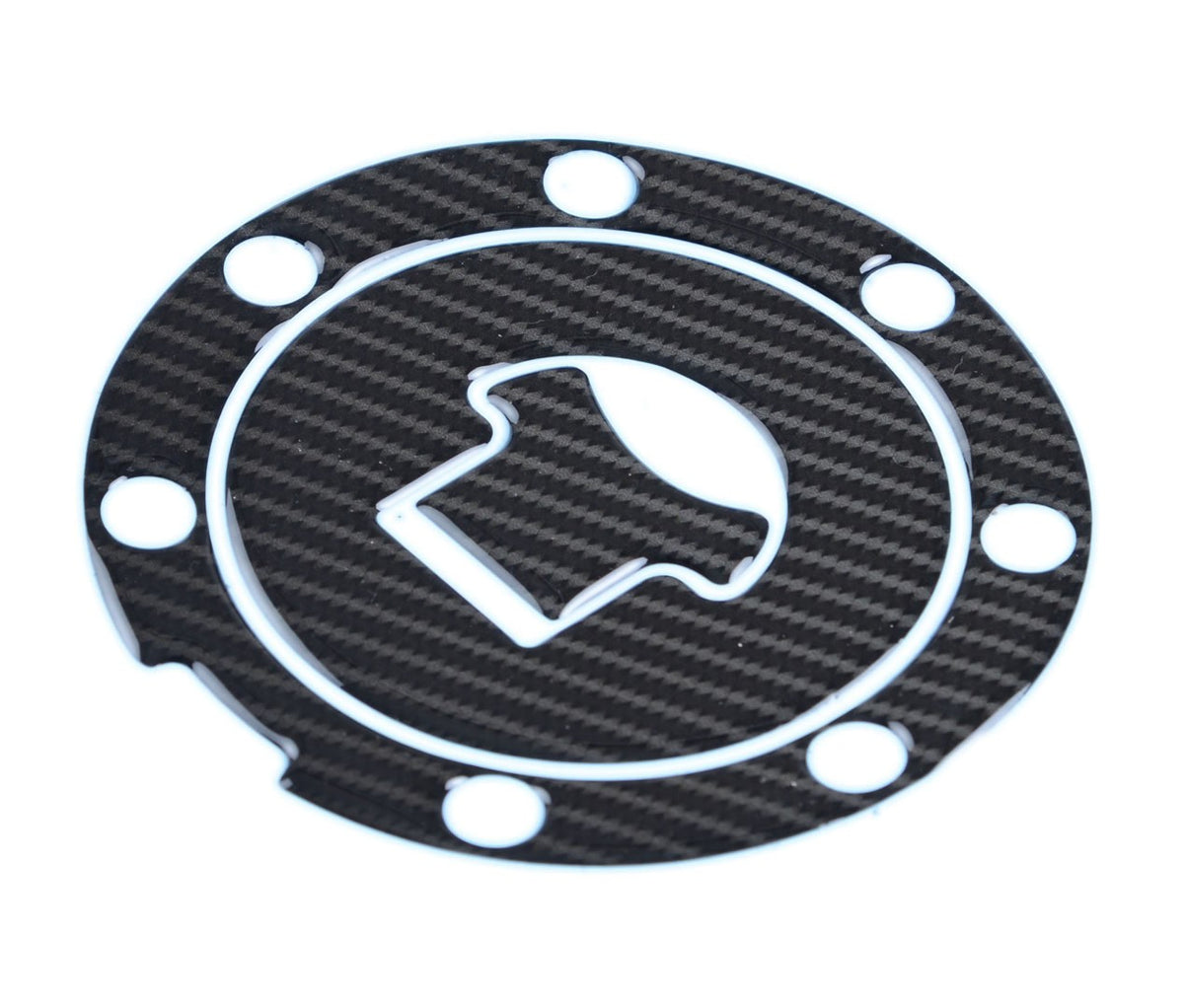 Red Dynamic Carbon Fibre Fuel Cap Protector for Honda motorcycles