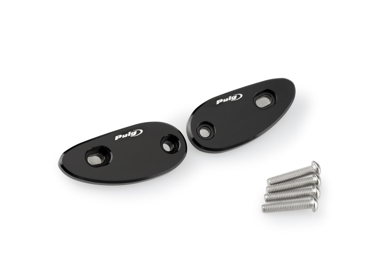 Puig Mirror Screw Caps (Black)