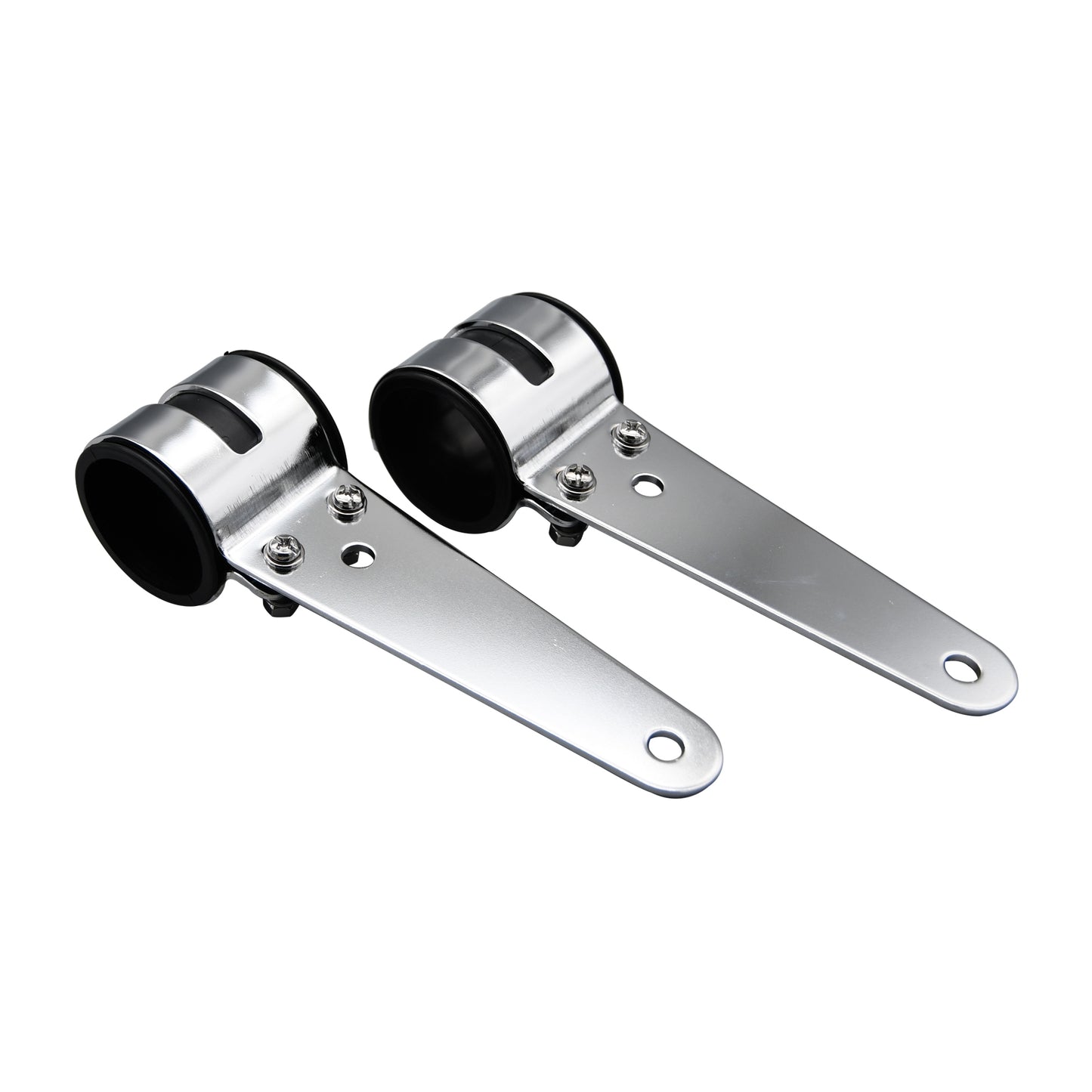 Bike It All Chrome Headlight Bracket 49-54mm