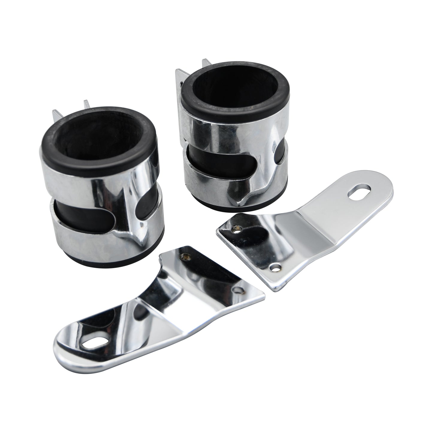 Bike It Chrome Stealth Headlight Bracket 38-40mm