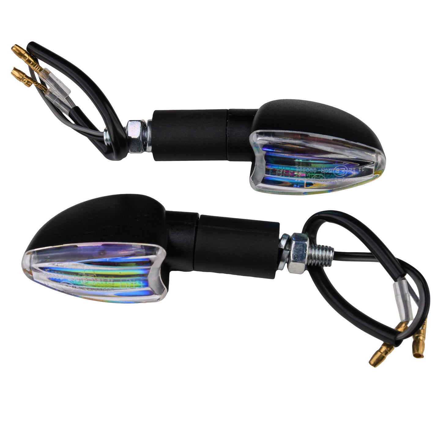 Bike It Long Stem Mini Spear Indicators With Black Body And Iridium Lens