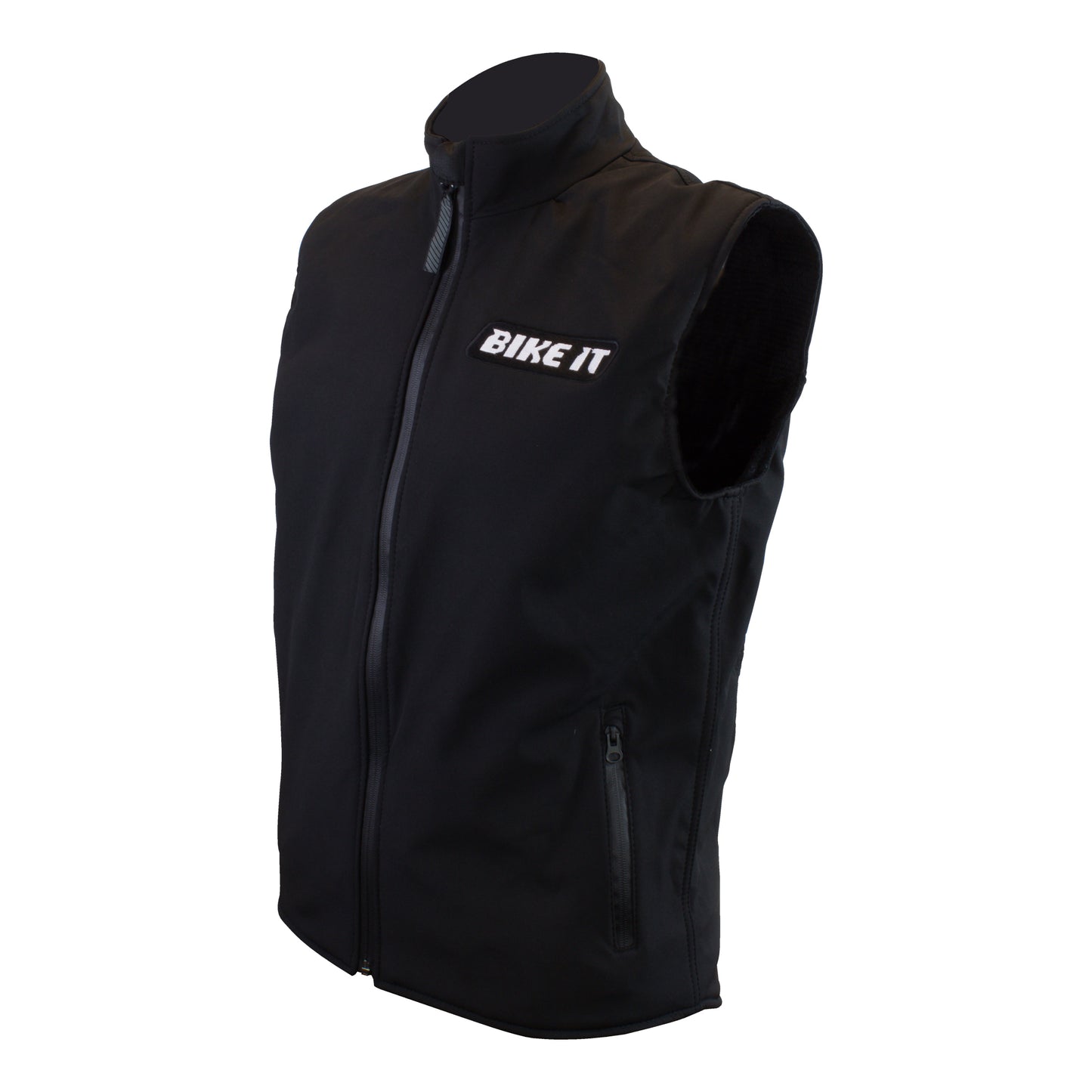 Bike It Softshell Gilet Black Adult 2XL