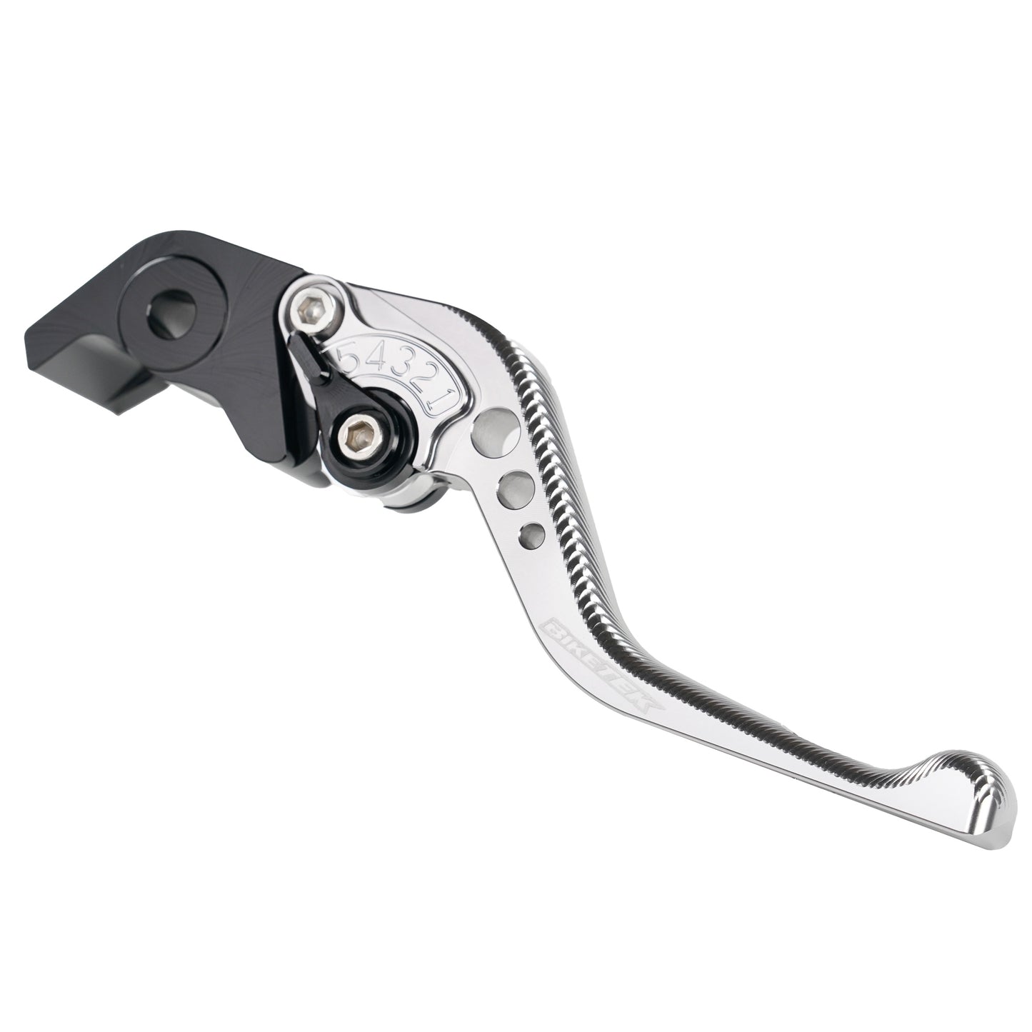 BikeTek Adjustable CNC Lever Short Brake - Titanium / Black Adjuster - #B58S