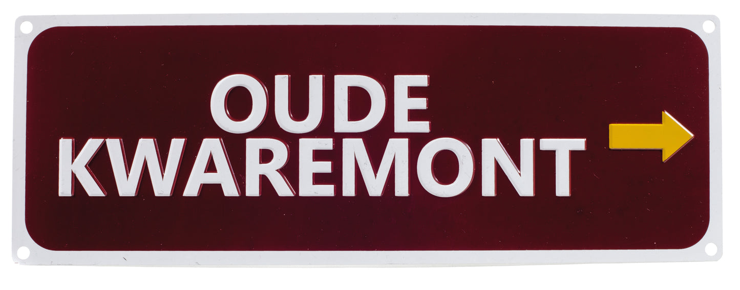 Oude Kwaremont Replica Road Sign
