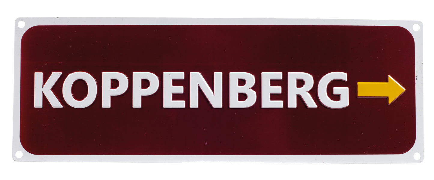 Koppenberg Replica Road Sign