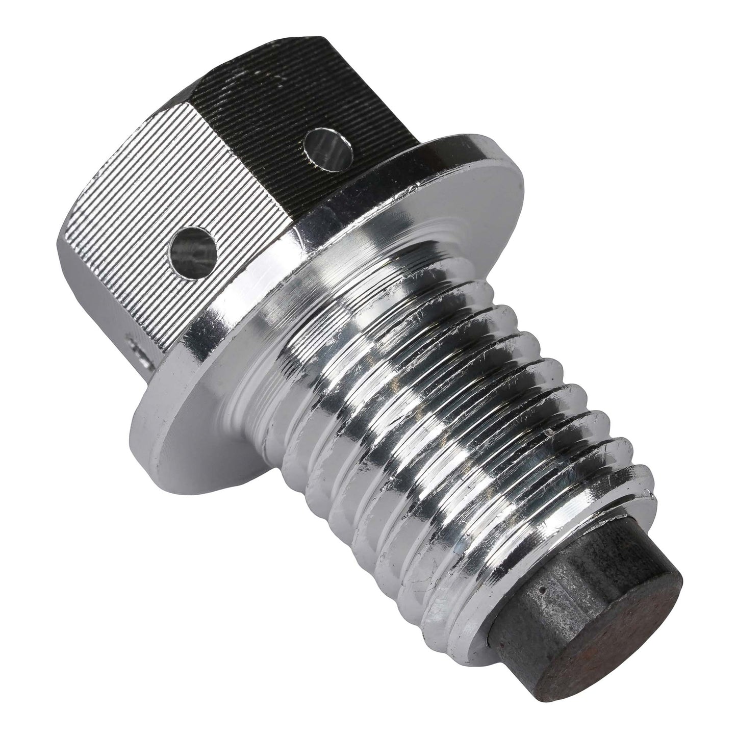 Bike It Magnetic Oil Cleaning Bolt - M12 (12mm) x 1.5 Pitch (Silver)