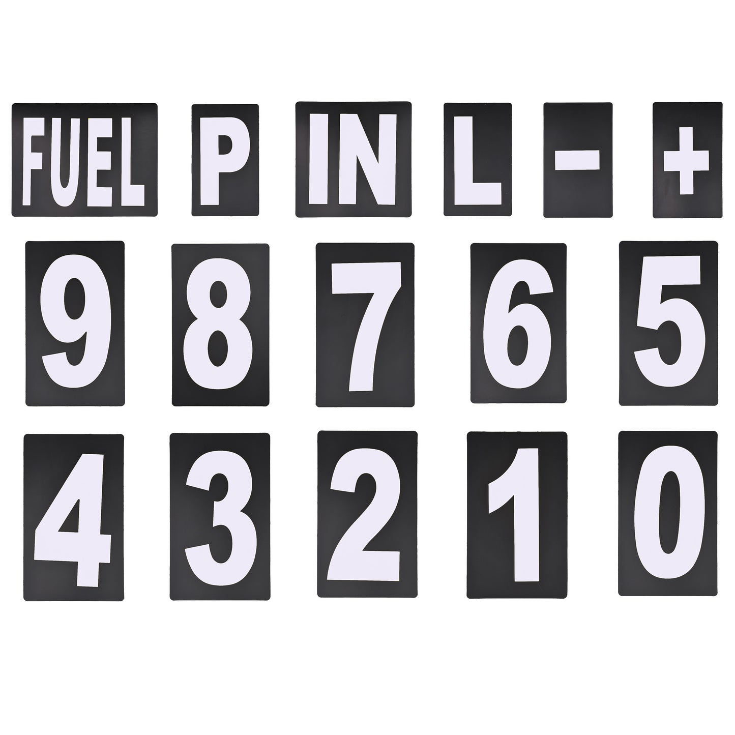 Pit Board Number Kit White