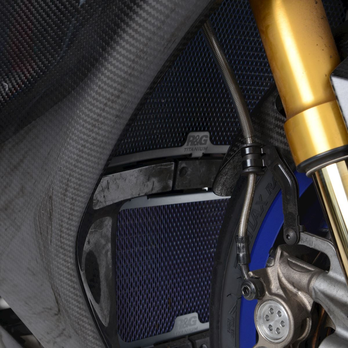 Titanium Radiator Guard for Yamaha YZF-R1 / R1M '15- & MT-10 '16-