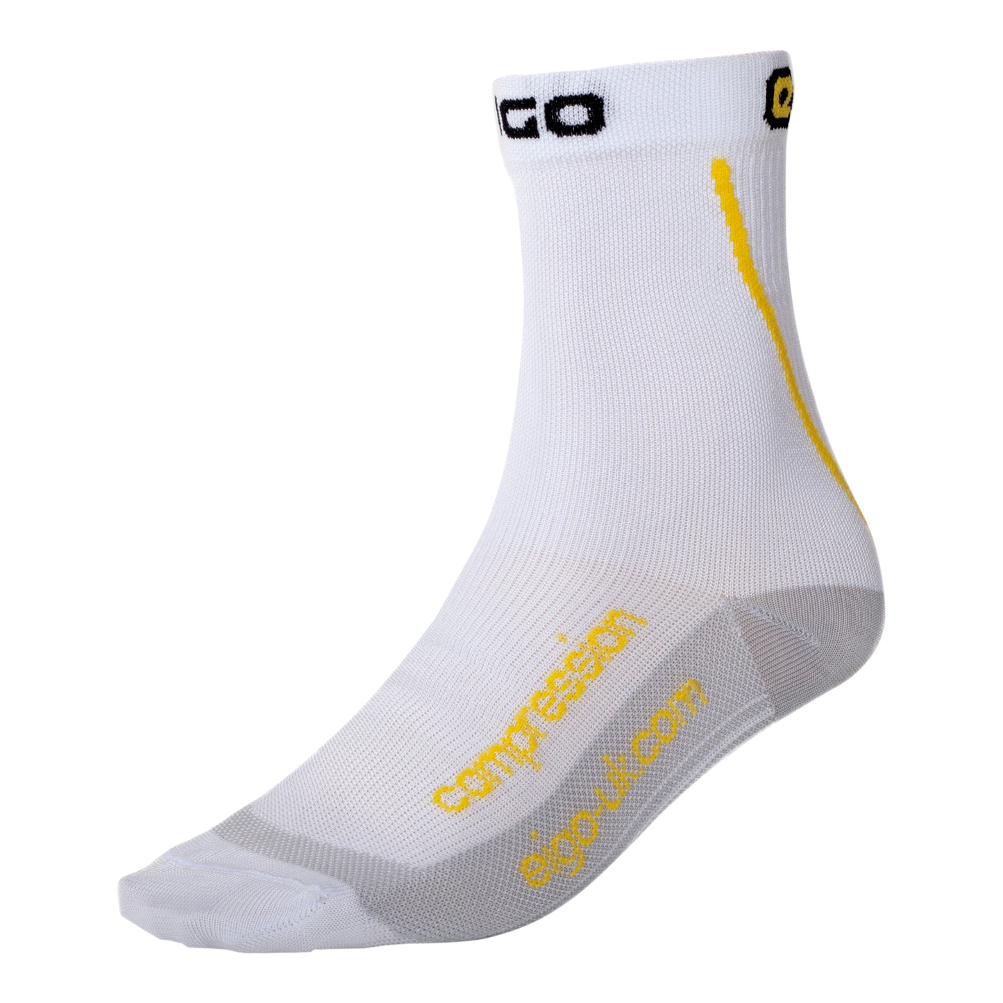 Eigo Cycling Short Compression Socks White - S