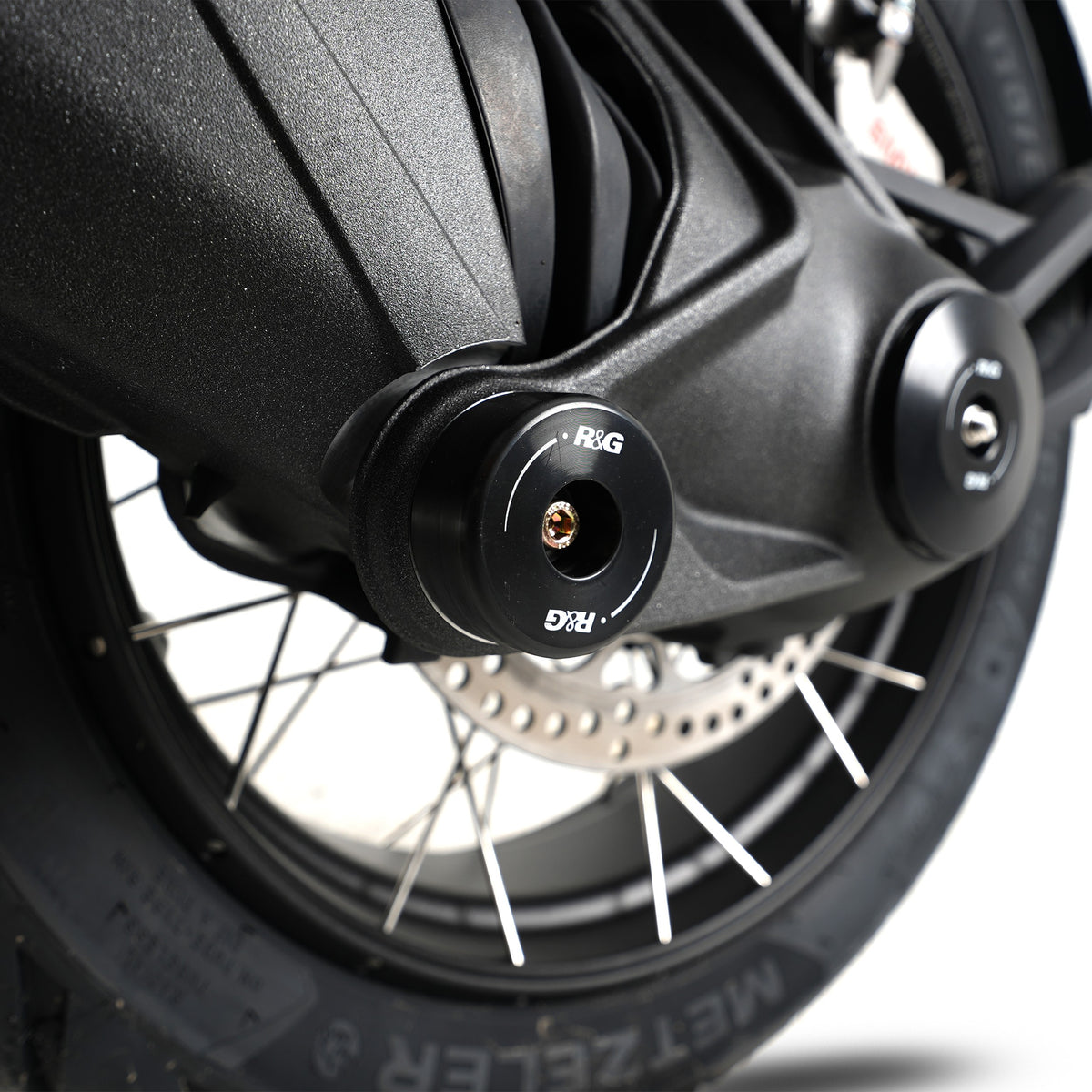 Swingarm (Shaft) Protectors for BMW R 1300 RS '25-, R1300 R '25-, R 1300 RT '25-, R 1300 GS Adventure '24- and 21 others.