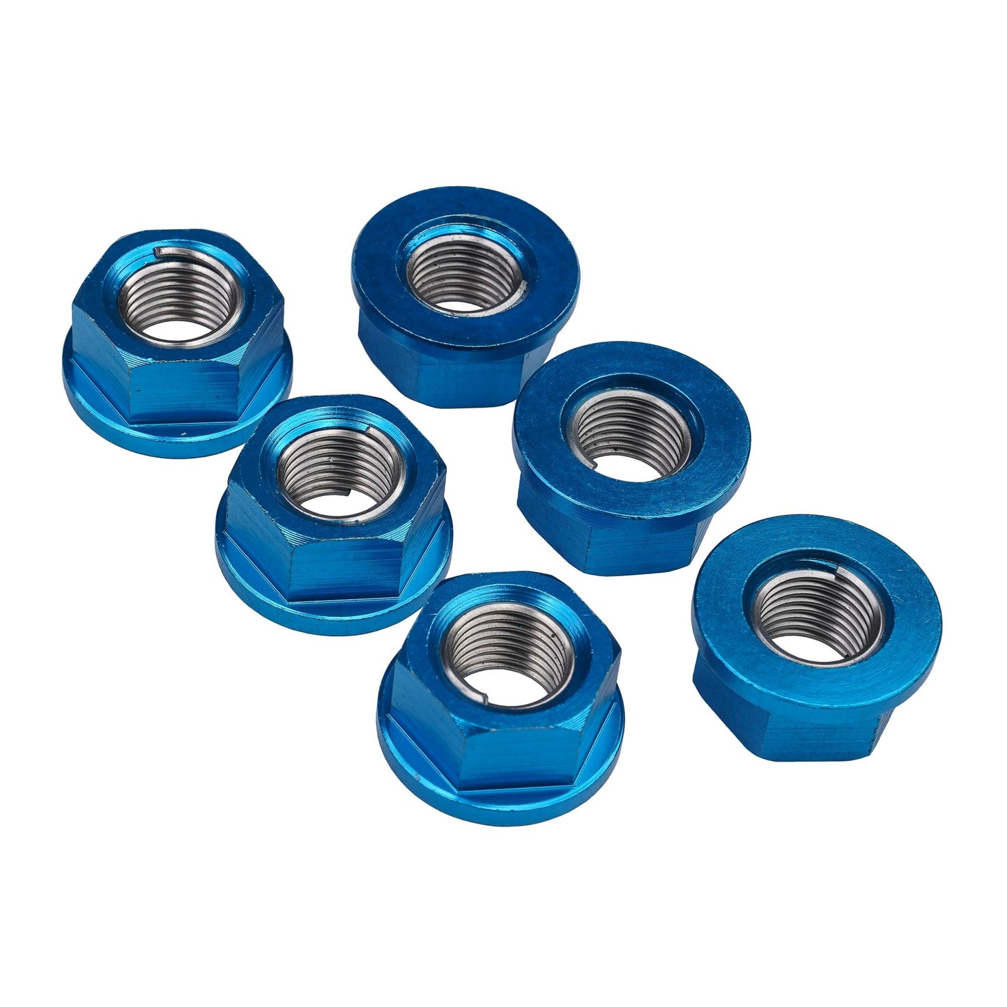 Bike It Rear Sprocket Nut Kit 12mm Blue (6Pcs)