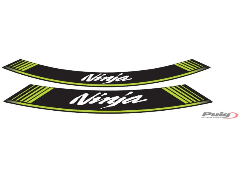 Wheel Rim Stickers - Green