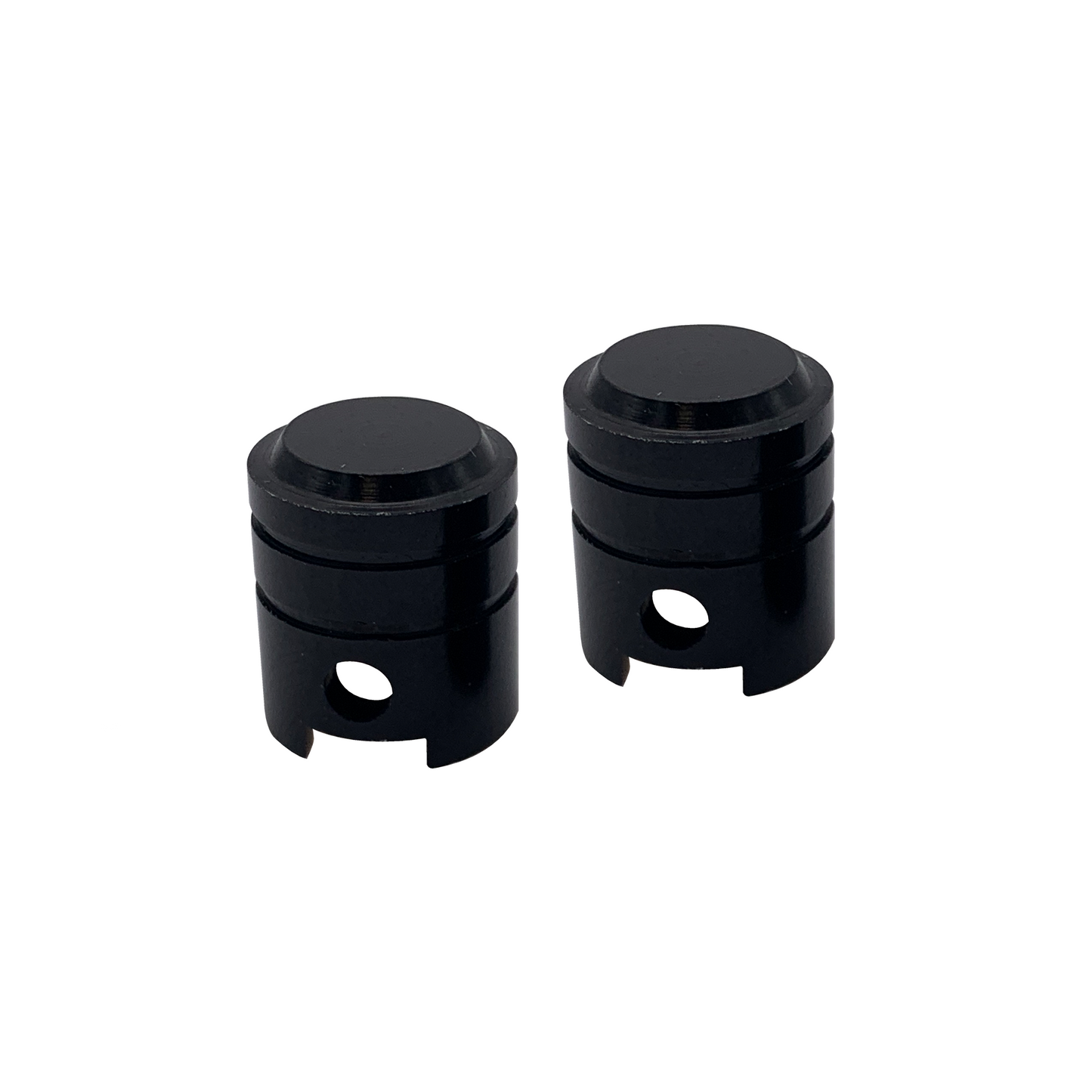 Bike It Small Piston Valve Caps - Black