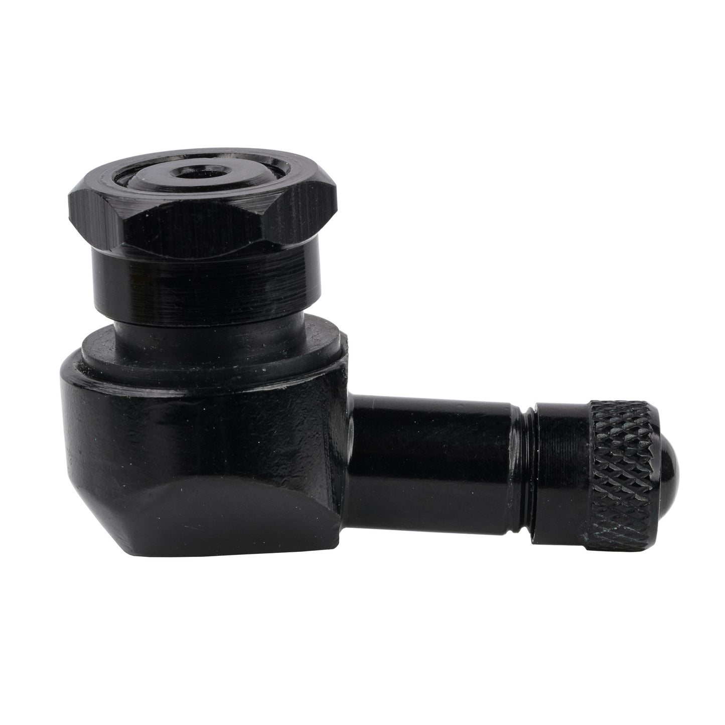 Bike It Aluminium 90° Tubeless Valve 11.3mm (Black - 1 Piece)