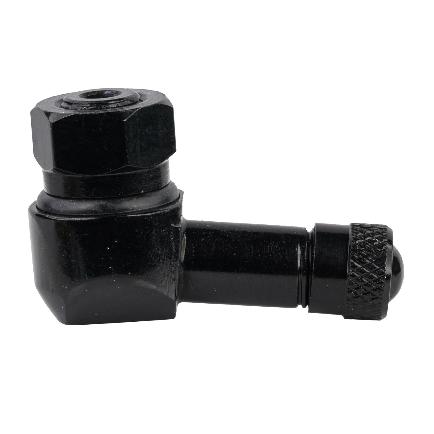 Bike It Aluminium 90° Tubeless Valve 8.3mm (Black - 1 Piece)