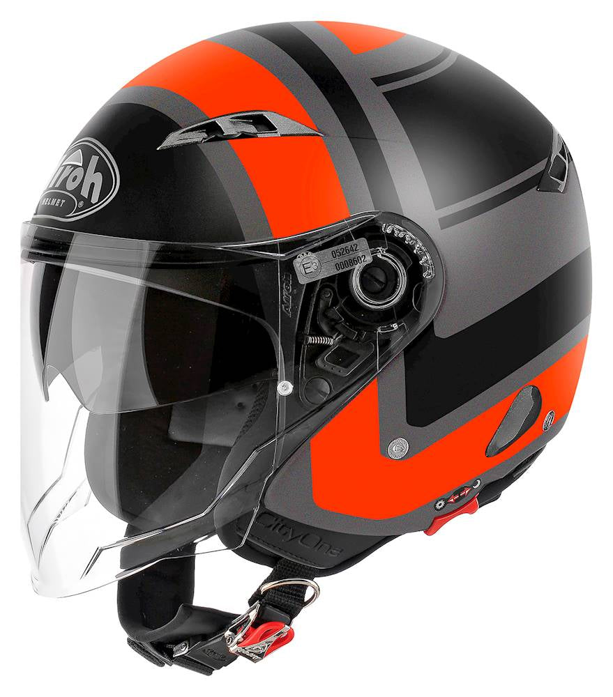 Airoh Helmet City One Jet - Wrap Orange Matt - S