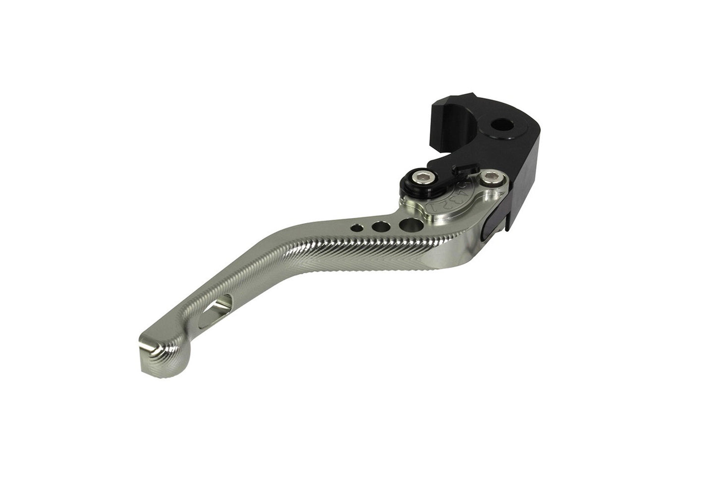 BikeTek Adjustable CNC Brake Lever Short - Titanium / Black Adjuster - #B06S