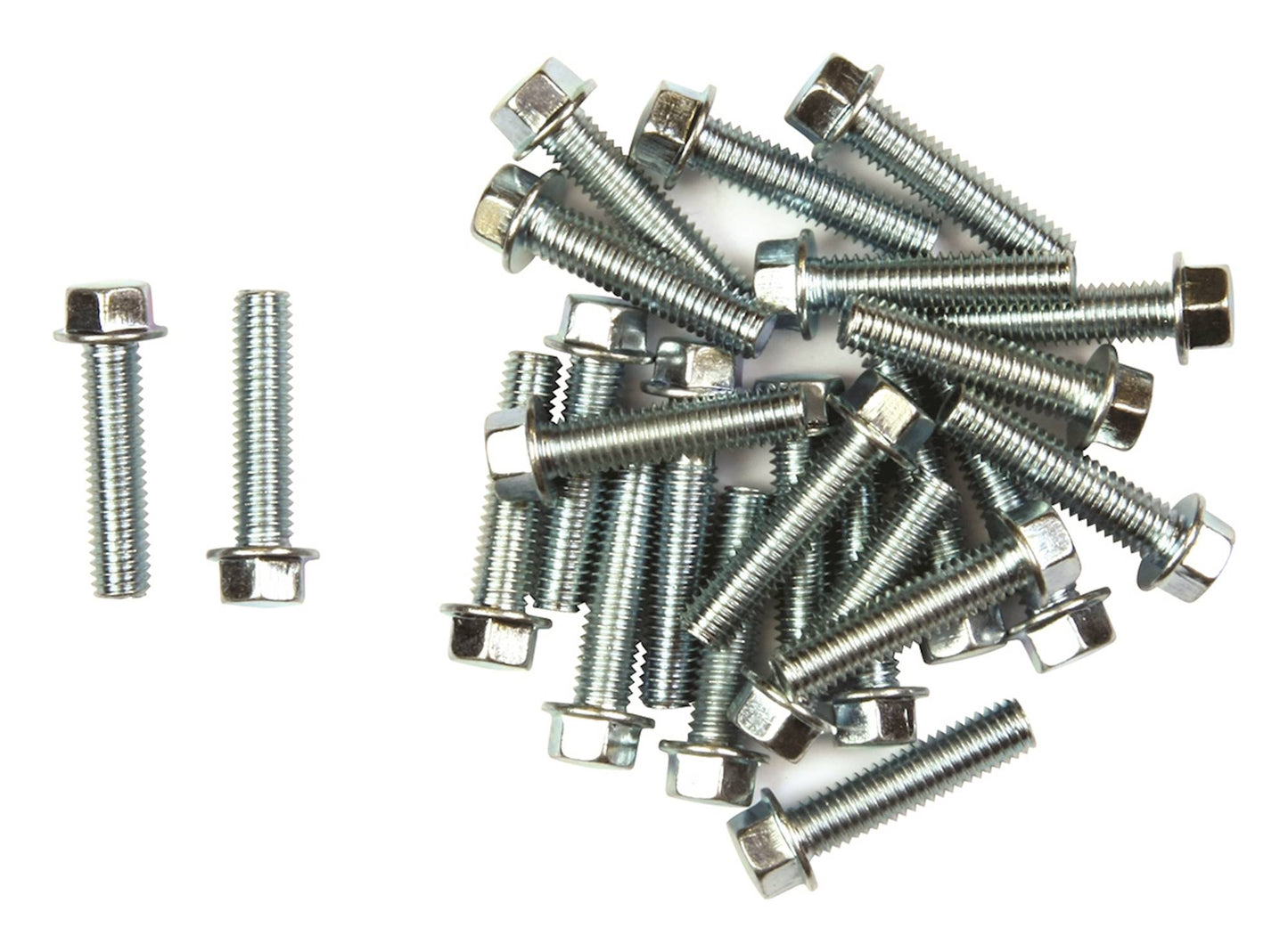 Bike It Carbon Steel Flange Head Bolts M6 x 25mm (25Pcs)