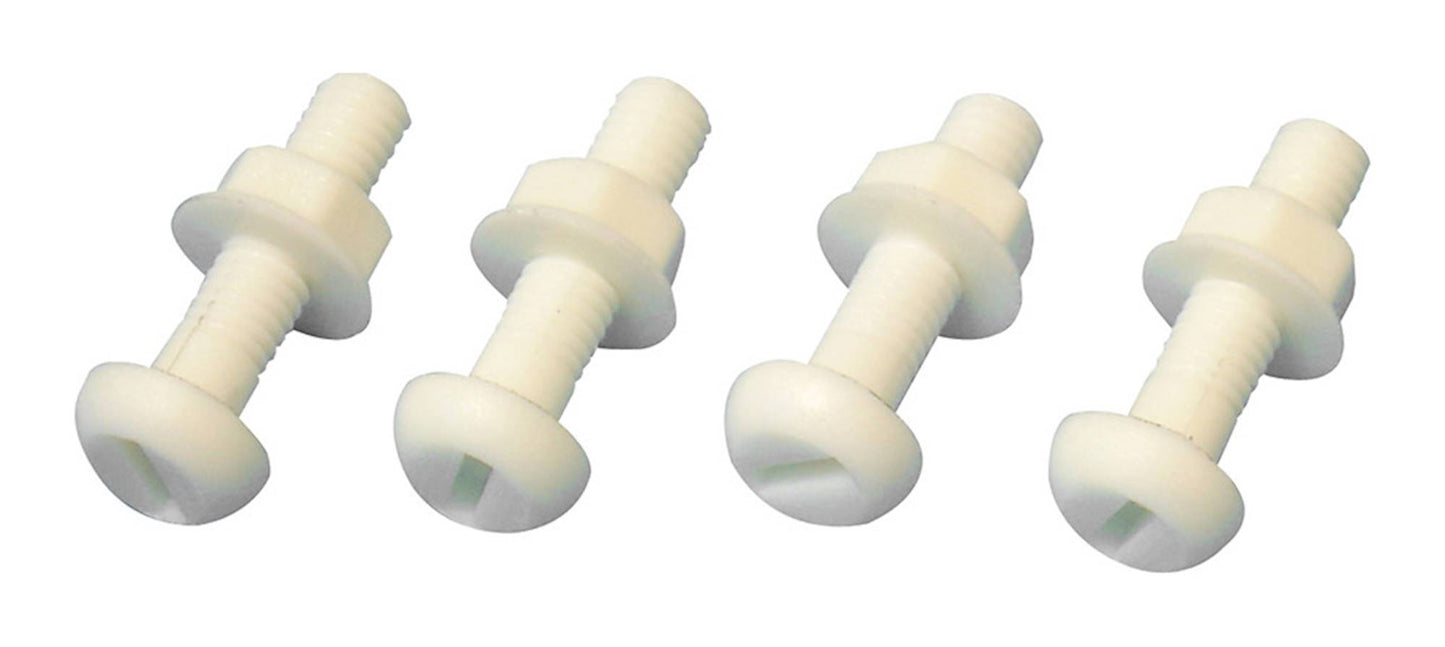 Bike It Number Plate Bolts And Nuts White 50Pcs