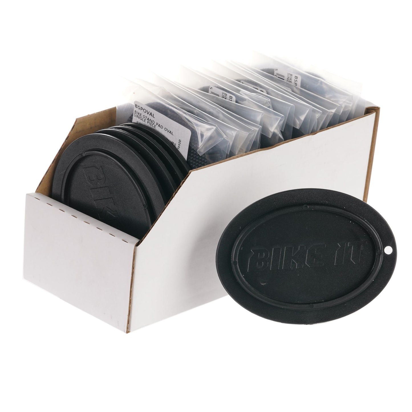 Bike It Oval Stand Pad Pack Of 20 With Countertop Display