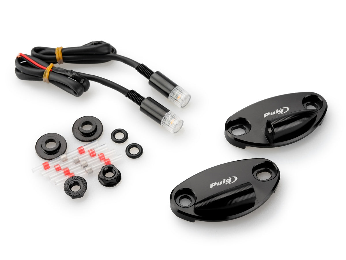 Puig Rearview Mirror Caps with Tab LED Indicators