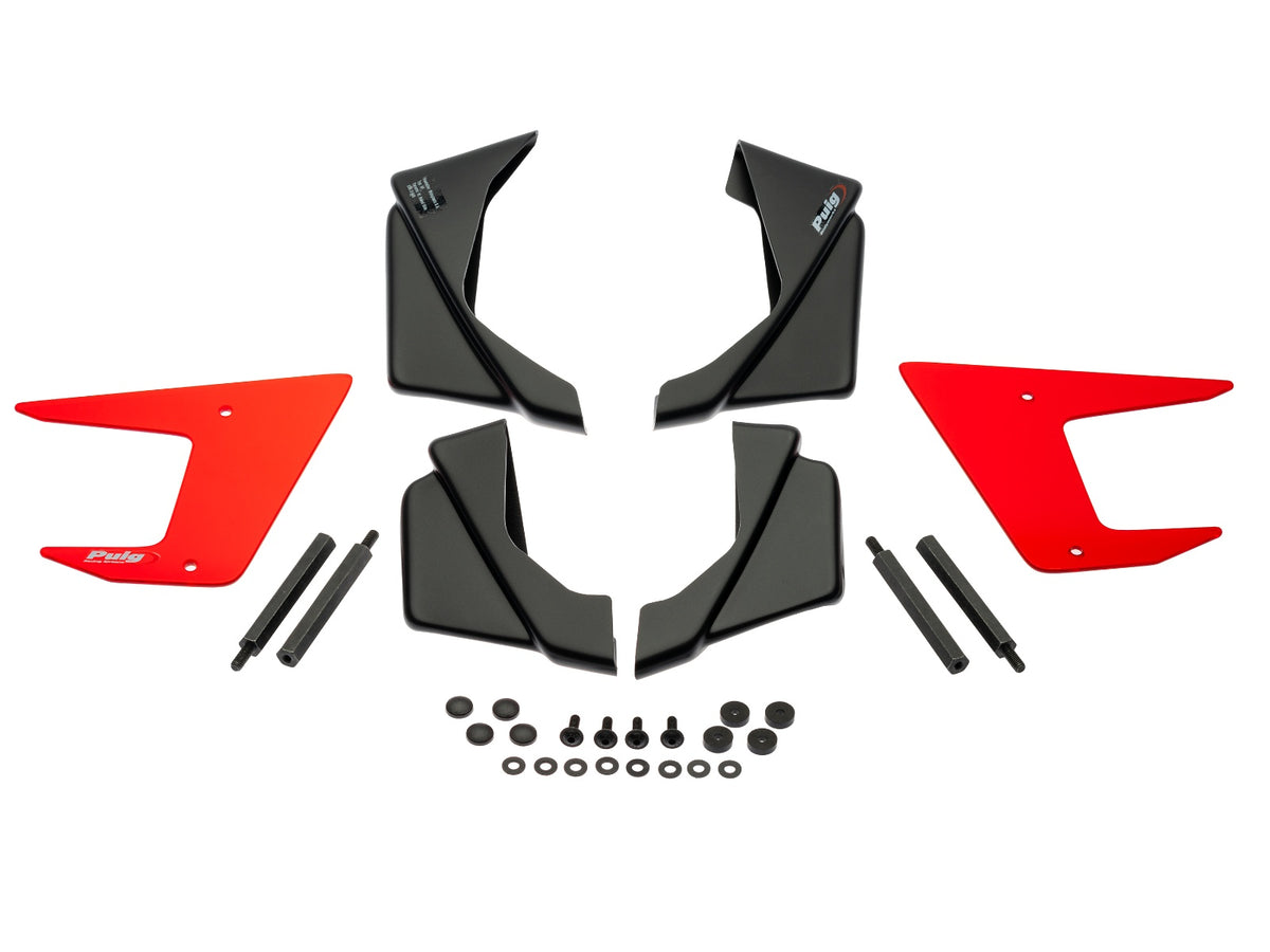 Naked Downforce Spoilers - Red