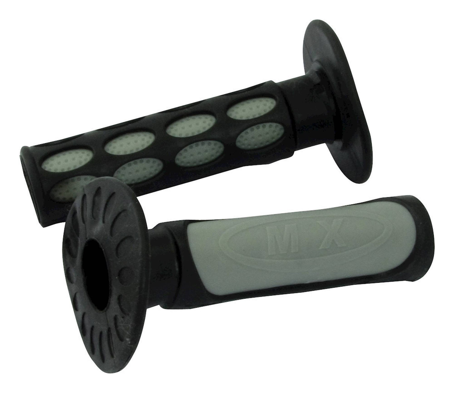 Bike It 2-Tone MX Grips Grey / Black
