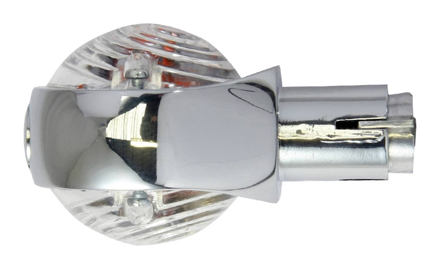 Bike It Bullseye Indicators with Chrome Body And Clear Lens - 22mm