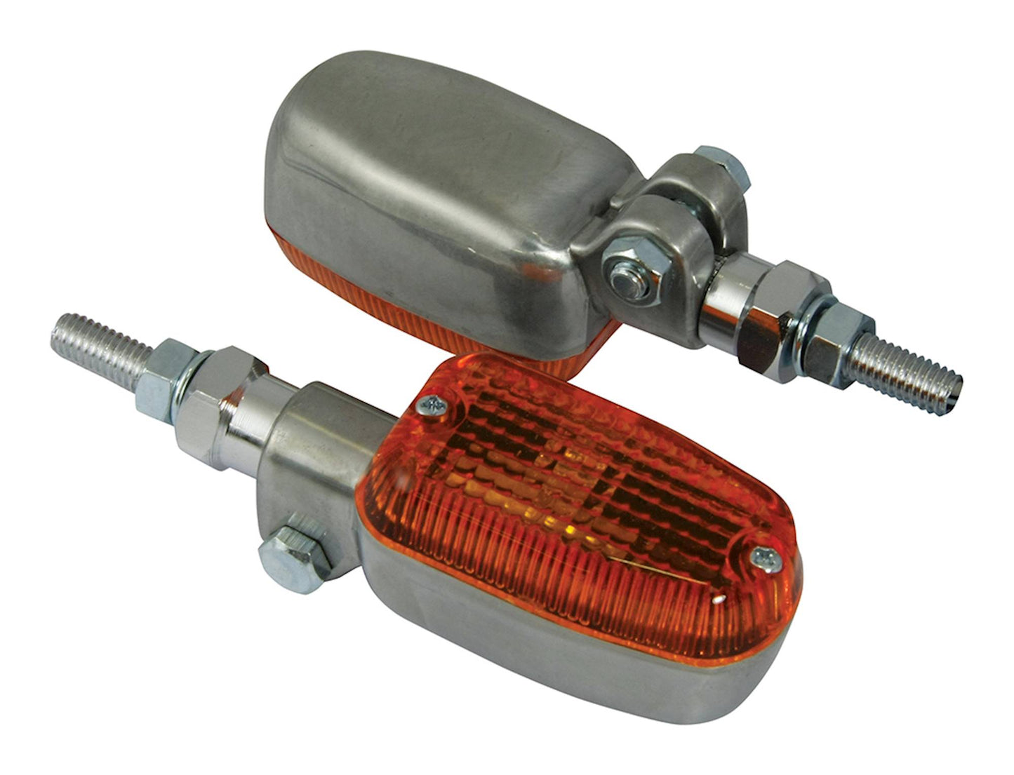 Bike It Adjustable Stem Indicators With Alloy Body And Amber Lens