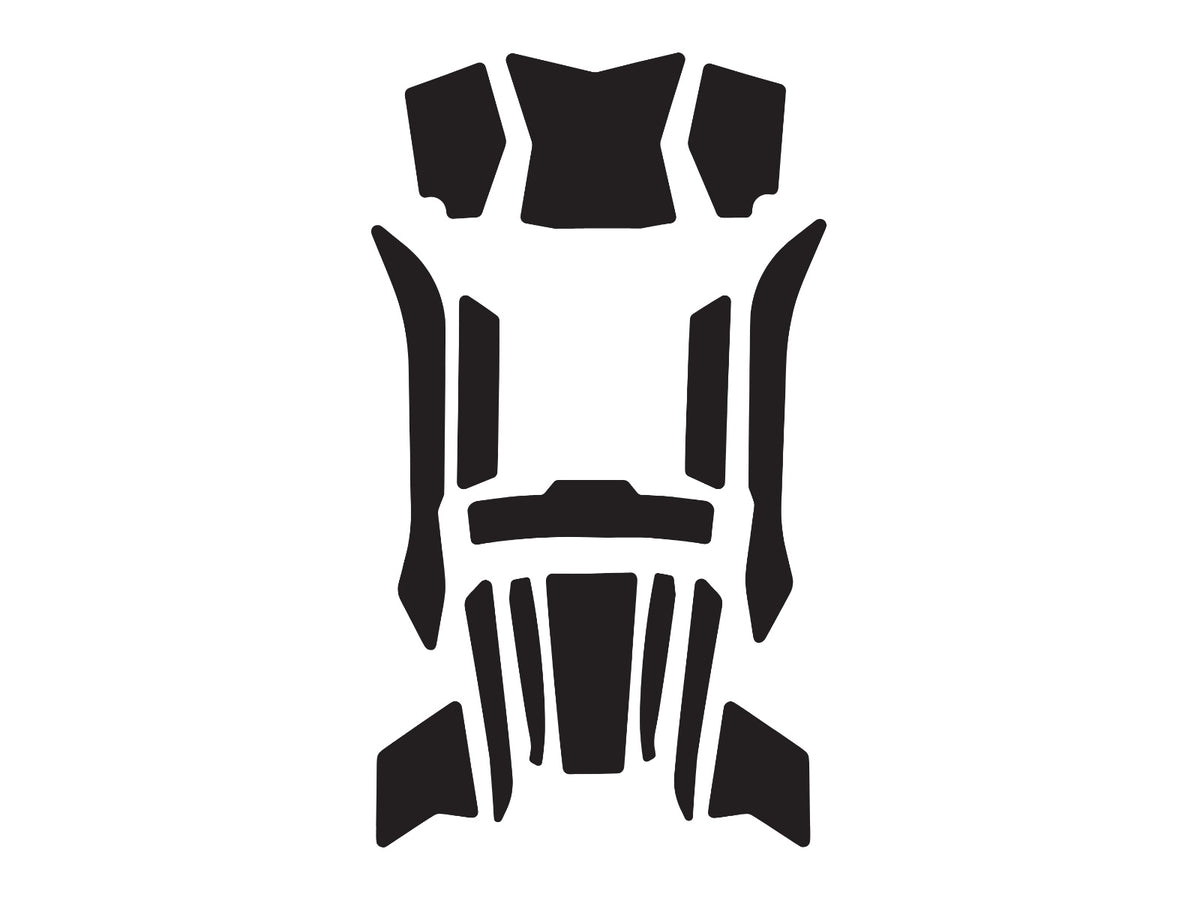 Puig Scooter Anti Scratch Tank Pad Set (Black)