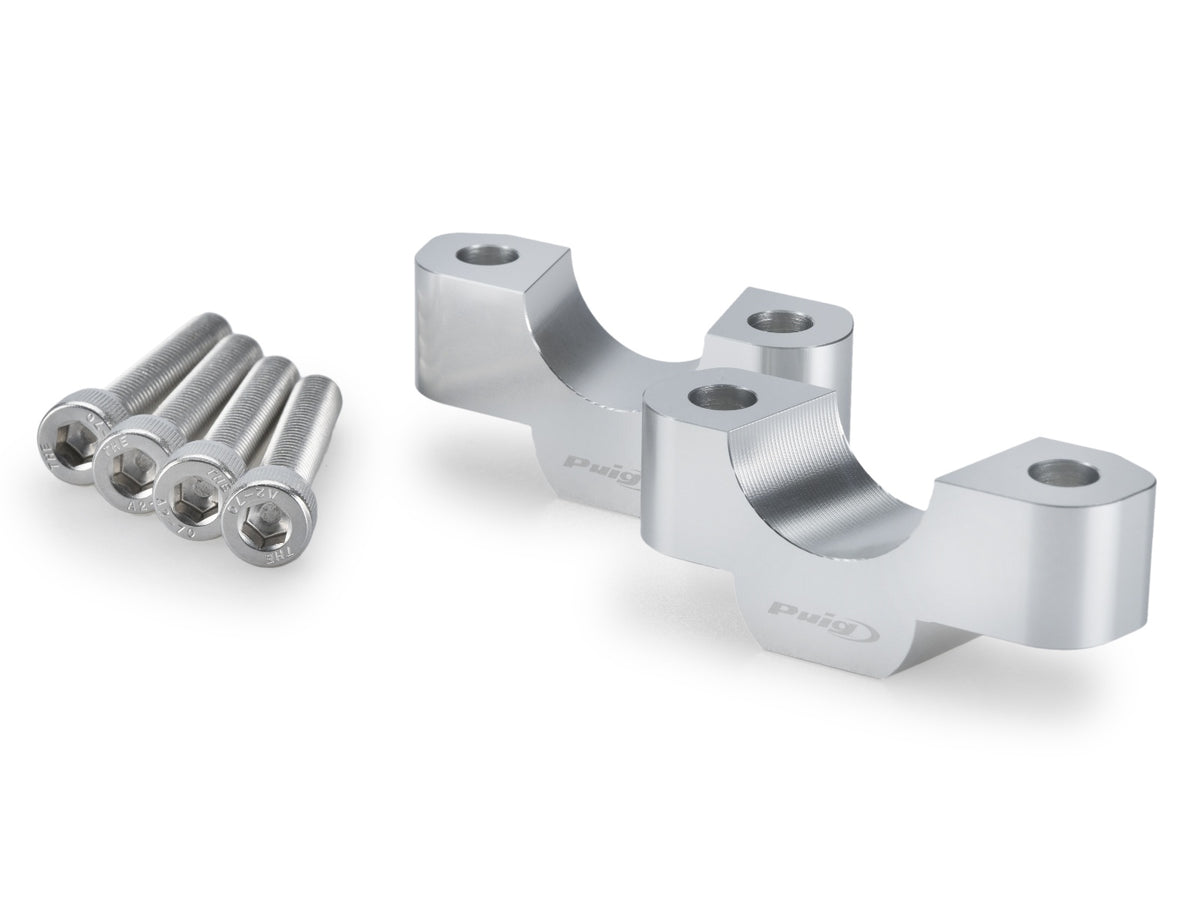20mm Handlebar Risers For 29mm Bars - Silver