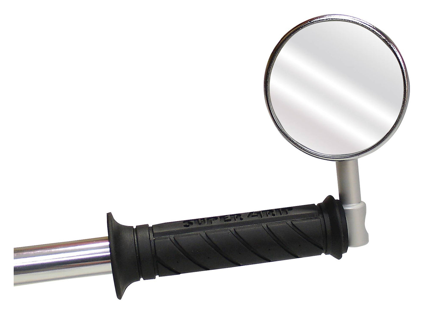 Bike It Universal Bar End Mount Mirror With Black Alloy Stem