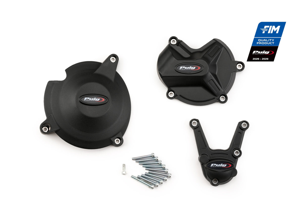 Puig Engine Covers FIM Race Certified (Black)